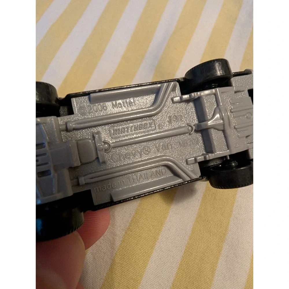 Matchbox Tiger Shark Van Shark Week Gray Diecast Chevy Van MB700 Toy Vehicle